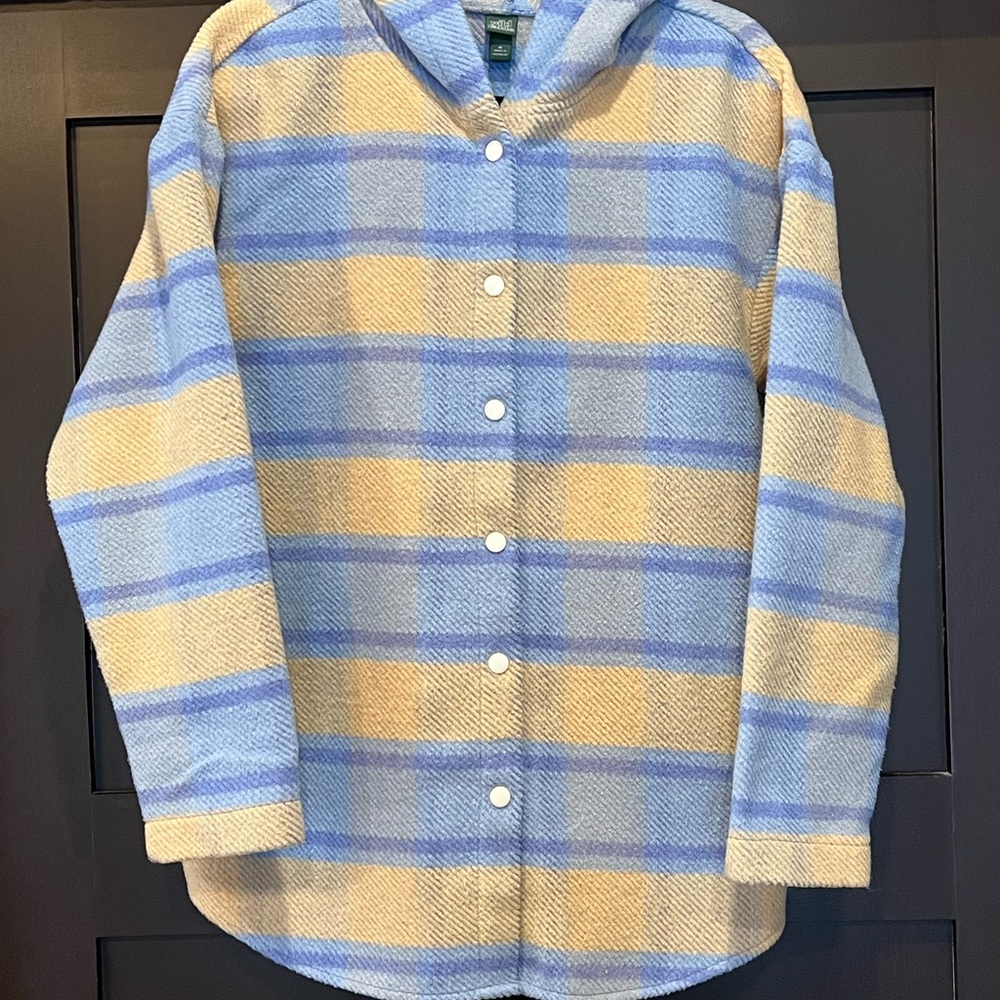 🚨CLEARANCE🚨Wild Fable Plaid Snap-Up Hoodie Jacket Size Medium